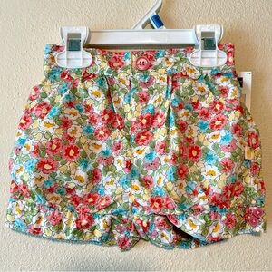 NEW vintage y2k 100% cotton floral Oshkosh B’Gosh shorts toddler girls 24 months
